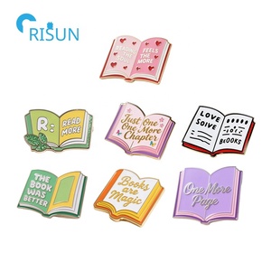 Fabricante personalizado <span class=keywords><strong>Nerd</strong></span> Book Bookworm Bookish Hat Pin de solapa Badge Broche Libro personalizado Tema Bookish Esmalte Pins - Product Image 4