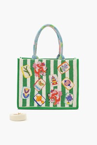 Borsa a Mano Personalizzata da Donna con Ampio Scomparto, Borsa Tote Artigianale con Chiusura Magnetica, Portatile in Tela Stile Mahjong - Product Image 6