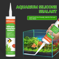 Mastic en silicone pour aquarium, colle acétique à séchage rapide pour poissons, haute élasticité, colle transparente pour verre et réservoirs