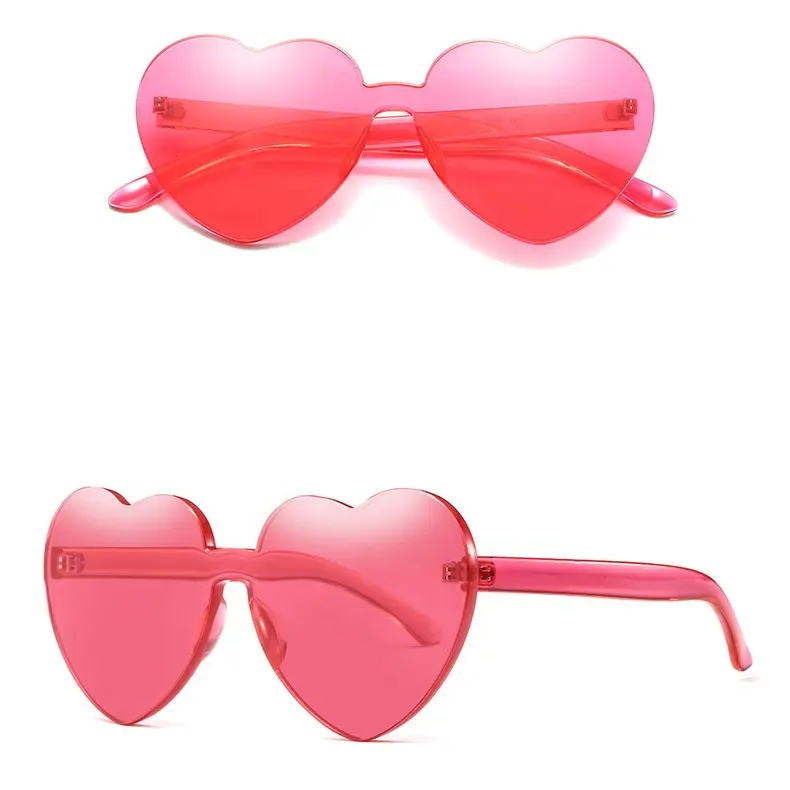 Wholesale heart shades colorful bling love heart shaped sunglasses