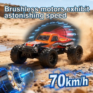 VRX Racing RH1070 <span class=keywords><strong>MERAK</strong></span> 1/10 4WD Monster Truck RC Brushless 55KM/H Alta Velocità ESC Impermeabile Alimentazione LiPo 2S Bashing RTR - Product Image 3