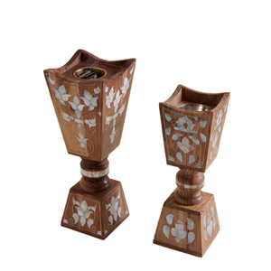 Brûleur d'encens en bois d'acacia naturel, écologique, durable, de qualité supérieure, décoration d'intérieur, parfum personnalisé - Product Image 1