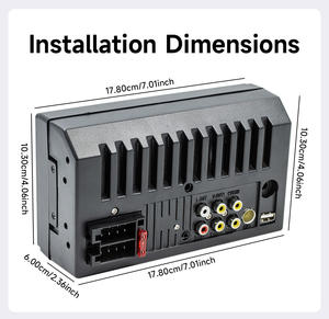 Lecteur multimédia de voiture BQCC 7 pouces 2Din Type-c Colorfor Lights pour CarPlay sans fil universel, Android Auto, Mirrorlink, <span class=keywords><strong>autoradio</strong></span> stéréo FM BT - Product Image 2