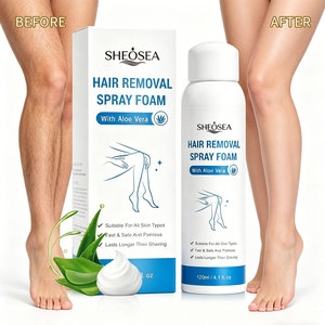 Spray <span class=keywords><strong>mousse</strong></span> <span class=keywords><strong>dépilatoire</strong></span> rapide et indolore à l'aloe vera, hydratant, pour femmes et hommes, tous types de peau - Product Image 2