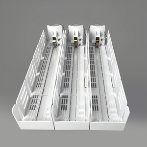 Empujador de bebidas, organizador de botellas, rodillo de alimentación por gravedad, toboganes, estante, sistema de empuje para refrigerador, estante, deslizadores, estantes de supermercado - Product Image 1