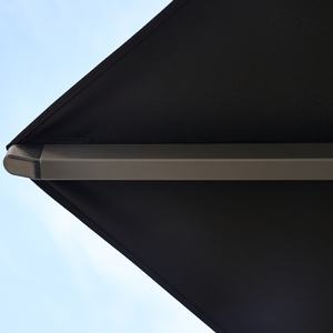 Parasols pliants commerciaux de grande taille pour l'extérieur, manivelle manuelle, cadre en aluminium, parasol pour hôtel et complexe hôtelier, anti-UV, 4*4M, parasols carrés - Product Image 4