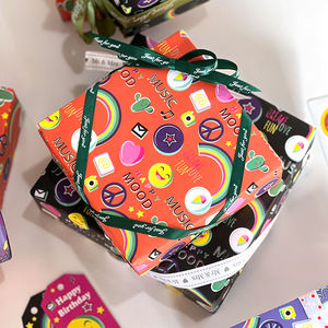 ม้วนกระดาษทิชชูสำหรับวันเกิดกระดาษห่อหน้ายิ้มงานฝีมือที่ยอดเยี่ยม - Product Image 4