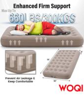Lit d'air double WOQI 8 hauteur, gonflable automatiquement, pompe à batterie 3600mAh, imperméable, portable, design moderne, tapis de randonnée