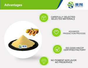 Порошок сока папайи по цене производителя, 100% натуральный экстракт папайи, фруктовый порошок, порошок папайи - Product Image 4