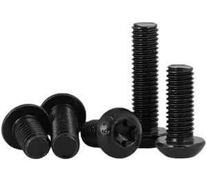 Pernos de Cabeza Abombada LeGood M5x10 - Acero al Carbono Clase 10.9 y 12.9 con Torx T25 - Rosca de Seguridad con Parche de Nylon Azul - Óxido Negro - Product Image 5