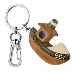 Portachiavi in Legno a Forma di Barca Senza Scatola - Product Image 2