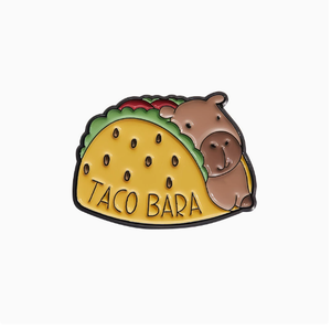 Broche personnalisée en alliage motif capybara mignon, style dessin animé, avec motifs ours, <span class=keywords><strong>tasse</strong></span> de thé au lait et aliments, bijou cadeau pour enfants et amis - Product Image 3