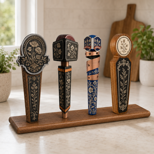 Soporte de exhibición personalizado para grifo de cerveza de cerámica/resina, ecológico, estilo sencillo, con forma a medida para bares y pubs. - Product Image 1