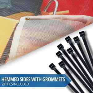 Banners rectangulares personalizados de malla para cercas, estilo colgante/guirnalda, con ojales metálicos, doble costura y estampado de imagen personalizada - Product Image 4