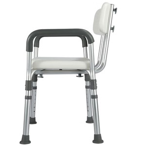 Chaise de douche en alliage d'aluminium avec accoudoirs, siège de bain antidérapant pour personnes âgées et femmes enceintes - Product Image 2