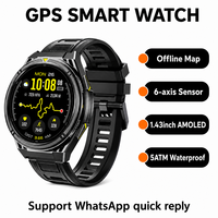 Nuevo Reloj Inteligente X2 Pro 2026 para Exteriores, Pantalla AMOLED de 1.43 Pulgadas, GPS, Mapa Fuera de Línea, Brújula 5ATM, Sensor de 6 Ejes, Más de 100 Ejercicios, Relojes Inteligentes Personalizables