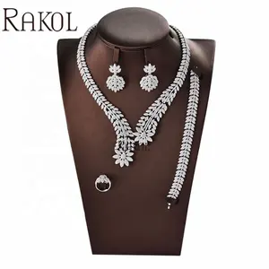 Rakol 108 Zirconia Indiase Vrouwen Sieraden Set Bridal Wedding Vrouwen Sieraden Set