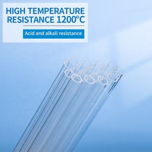 Tuyauterie en verre de quartz poli à hautes températures de tuyauterie de silice fondue 22mm I.D. X 25mm O.D. Longueur 1200mm - Product Image 3