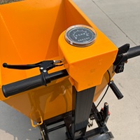 Petit tricycle benne à trois roues de 600 kg pour le transport de marchandises en ferme, jardin, chantier et manutention de matériaux miniers