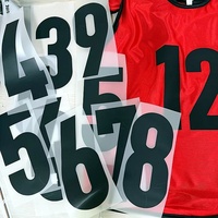Football Football Jersey Numéro et Lettres DTF Conceptions De Transfert De Chaleur Nom et Numéros logo Autocollant De Transferts De Chaleur pour L'équipe