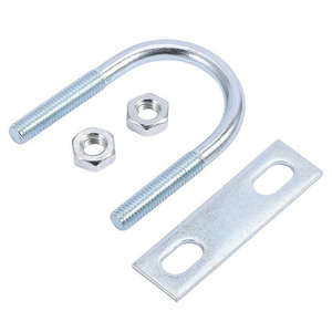 Collier de serrage en U en acier au carbone zingué KAILUO M6-M12 pour tuyau d'eau avec selle fixe et filetage standard - Product Image 3
