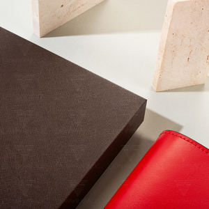 Scatole <span class=keywords><strong>in</strong></span> Carta Ecologica Texturizzata Lionwrapack per Regali, Logo Personalizzato, Coperchio e Base per Quaderni, Libri, Penne, Regali Aziendali - Product Image 3