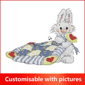 NKF Aiguille Pricker Mignon <span class=keywords><strong>Petit</strong></span> <span class=keywords><strong>Lapin</strong></span> Personnalisé Vente en Gros Usine Kits <span class=keywords><strong>de</strong></span> Broderie en Vrac pour les Détaillants Franchisés Kit <span class=keywords><strong>de</strong></span> <span class=keywords><strong>Point</strong></span> <span class=keywords><strong>de</strong></span> <span class=keywords><strong>Croix</strong></span> - Product Image 2
