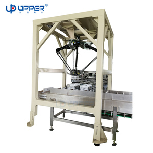 Automatic pick and pack guangzhou packaging machinery UPPER robot arm packaging machine for biscuit cookies noodle snack