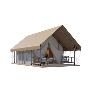 Wooden Luxury European Style <b>Tent</b> 6-8 Person Four-season Double Layer Waterproof Oxford Cloth One Bedroom Outdoor Camping <b>Tent</b> - Product Image 2