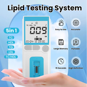 Тест-полоски для определения общего холестерина 5 в 1, тест-полоски для анализа липидов крови, тест-полоски для анализа липидов крови - Product Image 3