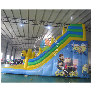 Toboggan gonflable à double piste sur le thème des Minions, en PVC de qualité commerciale, toboggan gonflable géant pour enfants, idéal pour la location lors de fêtes - Product Image 5
