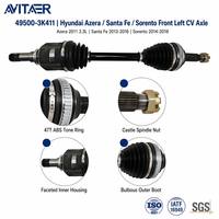 Avitaer 49500-3K411 Conjunto de Eje de Transmisión Delantero Izquierdo, Acero Aleado 42CrMo, Tracción Delantera para Azera Grandeur HG 2010-2011