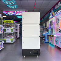 Distributeur de capsules personnalisé à 2 niveaux de 100 mm, machine de jeu d'arcade commerciale à monnayeur pour enfants, pour balles et cadeaux, en métal, garantie 1 an