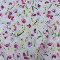 Tissu popeline de coton 60S imprimé numériquement, motif floral bleu, 110x110, tissu léger et respirant pour robe, chemisier, pyjama
