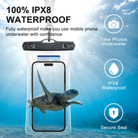 Vente en gros d'airbag étanche TPU flottant pour téléphone portable sac LOGO personnalisé pochette pour cellule sèche sac étanche pour téléphone