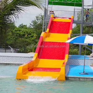 Outdoor Playground Amusement Kids Park Rides Above Ground Swimming Pool Equipment Fiberglass Wide Water Slide Prices