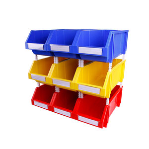 صناديق تنظيم بلاستيكية عالية الجودة أجزاء مستودع مكدس بلاستيك صناعي قابل للتكديس صفيح من البلاستيك - Product Image 1