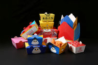 Boîte à lunch en papier kraft réutilisable et imperméable, boîte à salade pour restauration rapide, conteneur à emporter écologique avec logo personnalisé