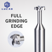 Lucas Tools Fraise carrée en acier au tungstène à 4 cannelures Carbure CNC Machine-outil Tin Altin Coat 55HRc ODM Support OEM disponible