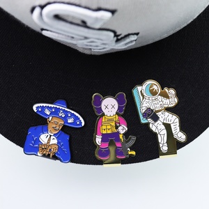 Custom Designer Charms Enamel Aluminum Blank Purses Visor Laser Engrave Metal Magnetic Charms Golf Ball Marker Cap Brim <b>Hat</b> Clip - Product Image 4