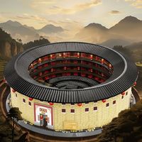 Majestic MOC Proyecto de Fortaleza Oriental, 3317 Piezas, Bloques de Construcción Circulares, Conjunto de Bloques de Construcción de Patrimonio