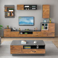 Offre Spéciale Mobilier de Maison Moderne Salon Ensemble Meuble TV Bois Table Basse Centrale avec Tiroir