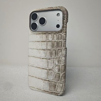 Casing Ponsel Kulit Buaya Himalaya Asli Mewah Terlaris untuk iPhone 18 Promax