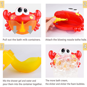 เด็กอาบน้ำฟองของเล่นฟองปูเครื่องเป่าด้วยเพลงเวลาอ่างมีความสุข - Product Image 5
