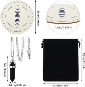 운세 달 상 진자 보드 다우징 운세 형이상학적 메시지 나무 조각 보드 - Product Image 2