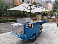 Vélos de livraison personnalisés pour glaces et restauration rapide, chariot à pousser artisanal pour boissons itinérantes