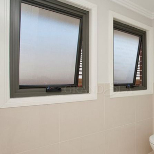 หน้าต่างกระจกอลูมิเนียมสำหรับห้องน้ำ สีขาว ขนาดเล็ก กันเสียง กระจกลามิเนต 8 มม. - Product Image 2