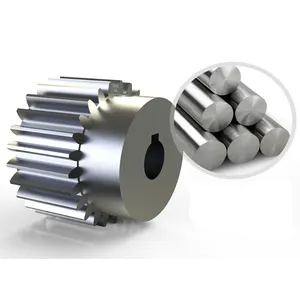 Chinese HXMT M1.25 1.25m Cnc Steel Helical Spur Gear Rack Pinion 20t 20 Teeth 8mm 14mm 15mm 16mm 19mm Bore Size Toothed Gears