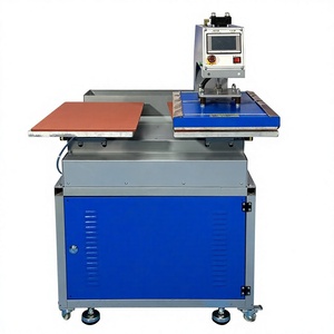 Presse à chaud double station entièrement automatique hydraulique 16x24 pouces pour <span class=keywords><strong>sublimation</strong></span> sur panneaux métalliques et t-shirts - Product Image 1