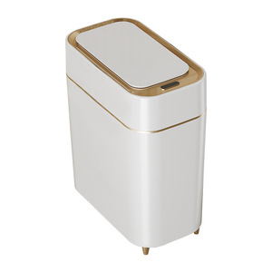 Poubelle intelligente à capteur, étroite, en plastique, 10L, automatique, rectangulaire, pour usage domestique et chambre à coucher - Product Image 4